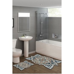 Begonvil Lazer Kesim 2 Li Banyo Takımı